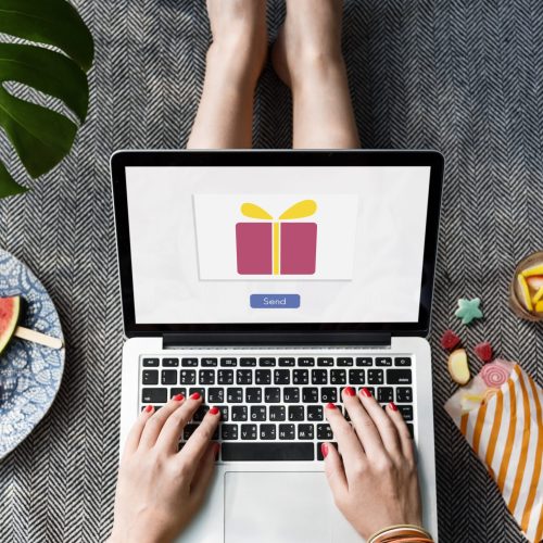 Send Present Gift Box Surprise Concept Send Present Gift Box Surprise Concept